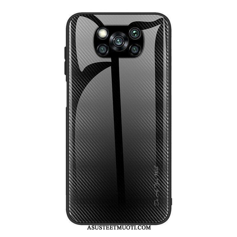 Case Poco X3 / X3 Pro / X3 NFC Karkaistua Hiilikuitulasia