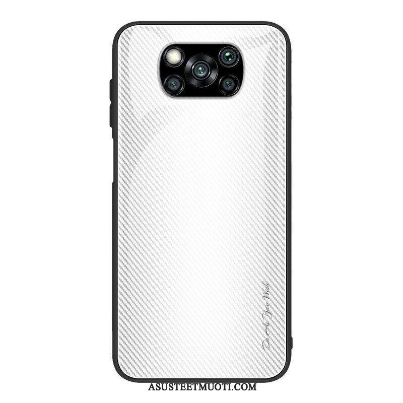 Case Poco X3 / X3 Pro / X3 NFC Karkaistua Hiilikuitulasia