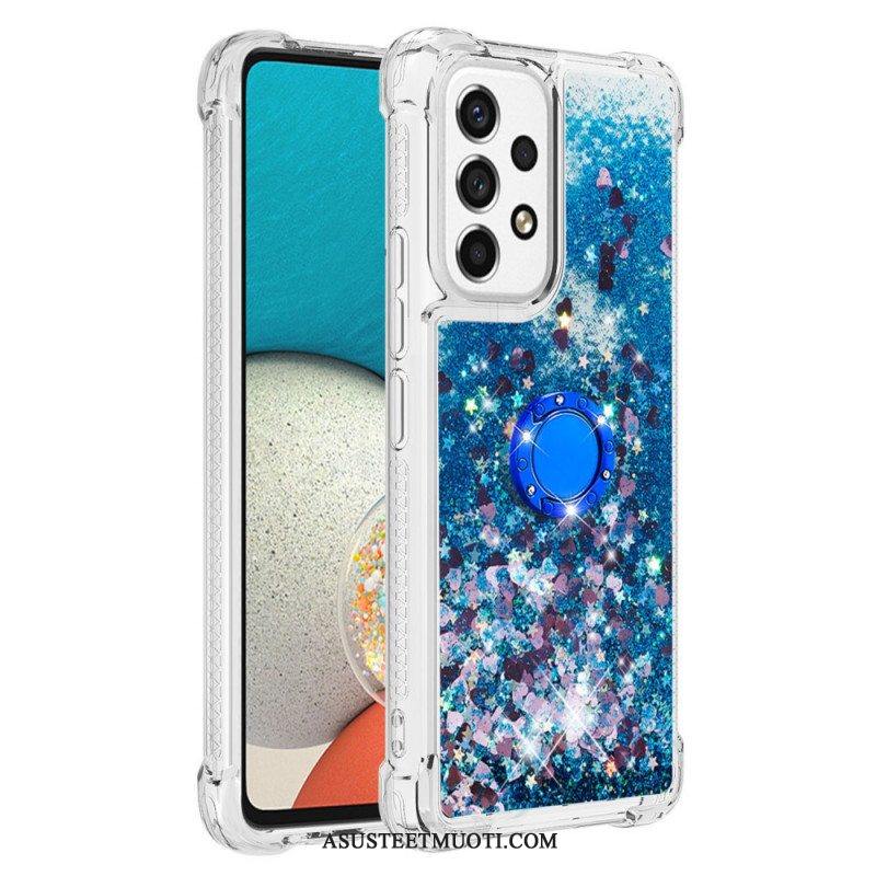 Case Samsung Galaxy A53 5G Paljetteja Rengastuella