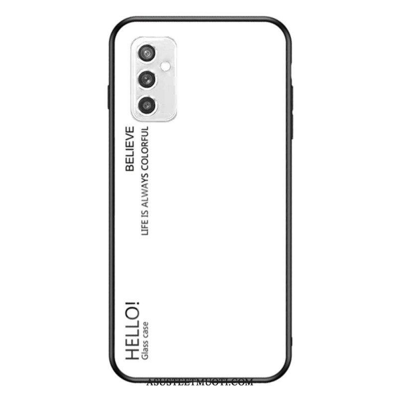 Case Samsung Galaxy M52 5G Karkaistu Lasi Hello