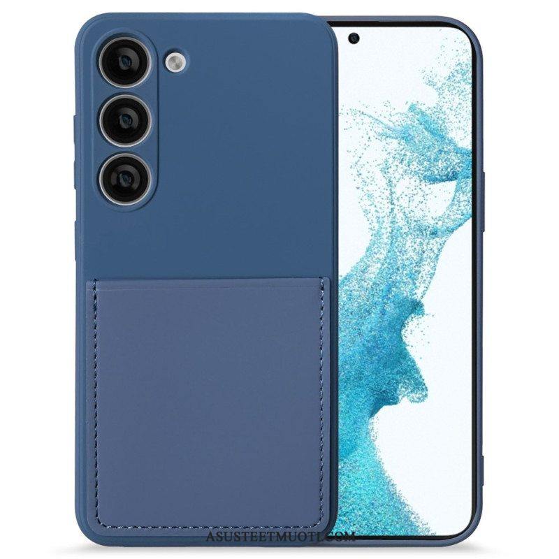 Case Samsung Galaxy S23 5G Nestemäinen Silikonikorttikotelo