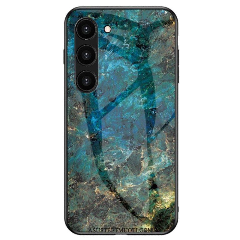 Case Samsung Galaxy S23 Plus 5G Marmori Karkaistu Lasi