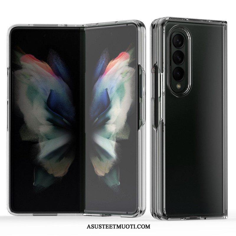 Case Samsung Galaxy Z Fold 3 5G Läpinäkyvät Värilliset Reunat