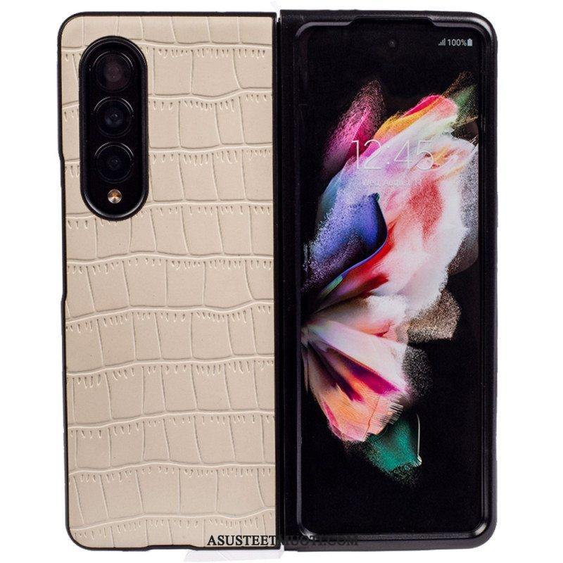 Case Samsung Galaxy Z Fold 4 Kohokuvioitu Krokotiili