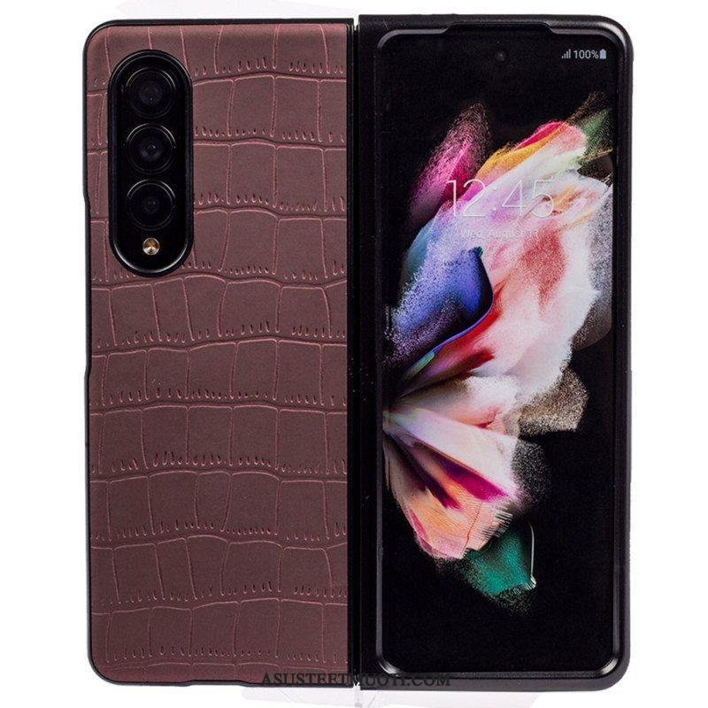 Case Samsung Galaxy Z Fold 4 Kohokuvioitu Krokotiili