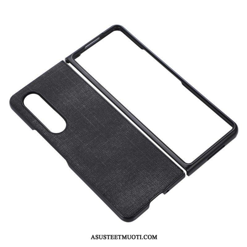 Case Samsung Galaxy Z Fold 4 Kudottu Keinonahka