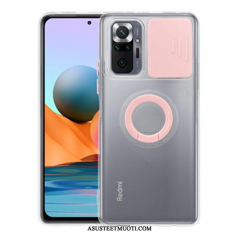 Case Xiaomi Redmi Note 10 Pro Kameran Kansi Jalustalla