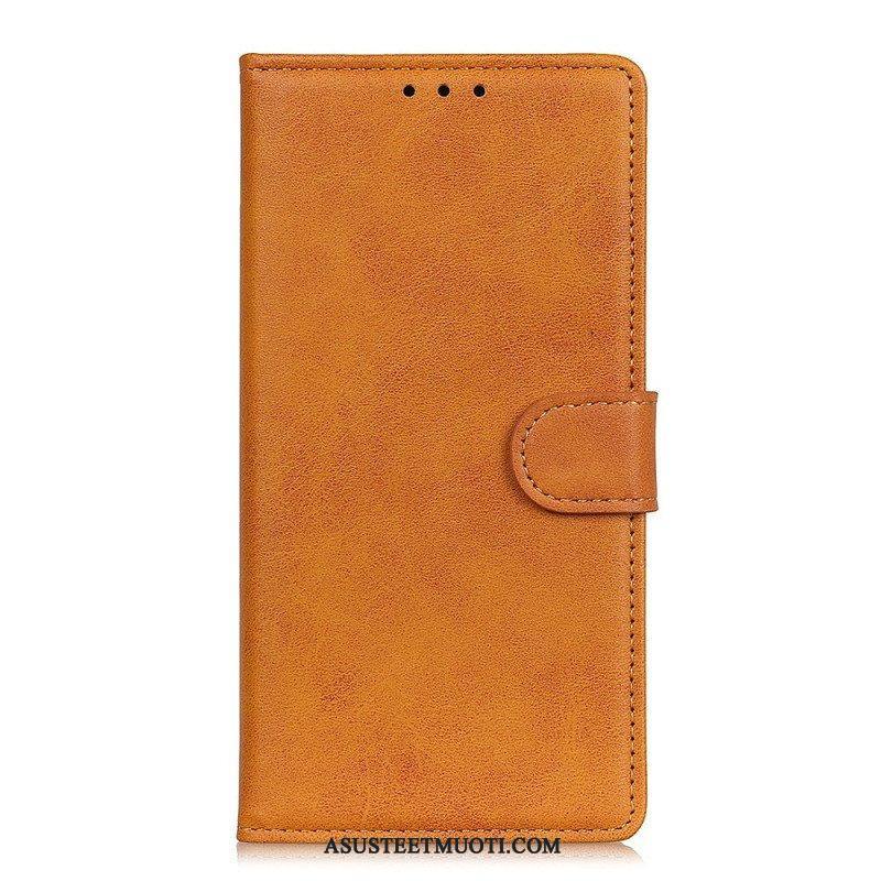 Flip Case Huawei Mate 50 Pro Matta Keinonahka