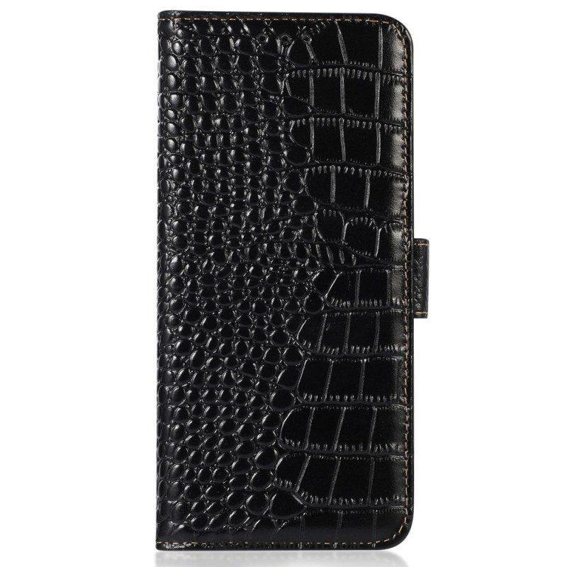 Flip Case Oppo Reno 8 Crocodile Style Rfid