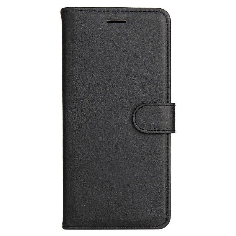 Flip Case Samsung Galaxy A53 5G Suojaketju Kuori Strappy Plain Leather Style