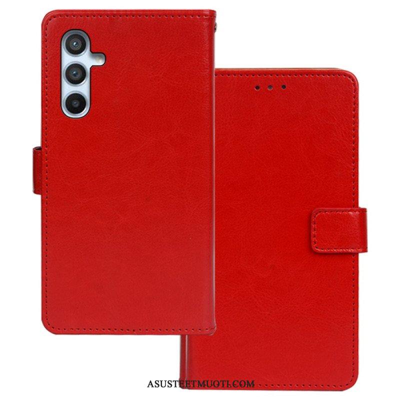 Flip Case Samsung Galaxy A54 5G Nahkajäljitelmä Idewei