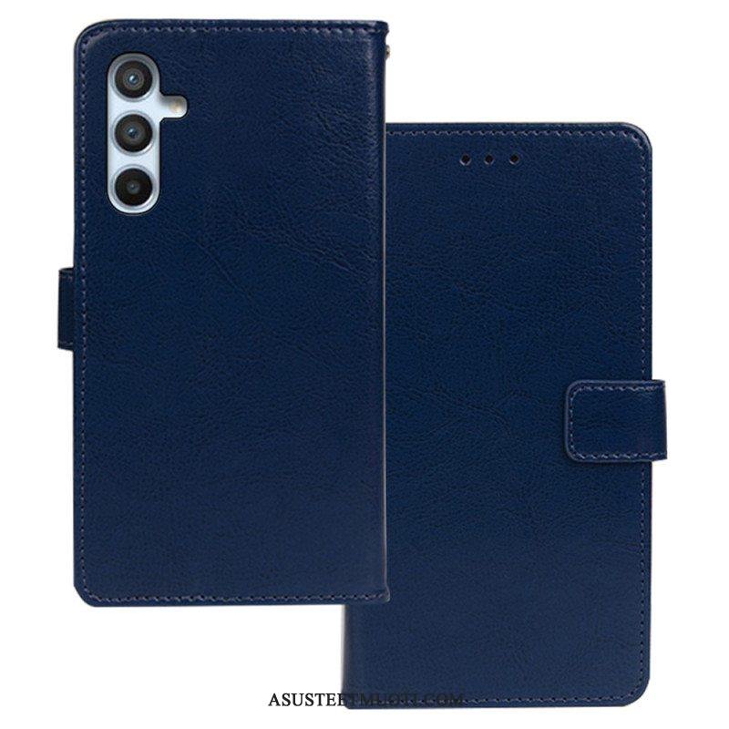 Flip Case Samsung Galaxy A54 5G Nahkajäljitelmä Idewei