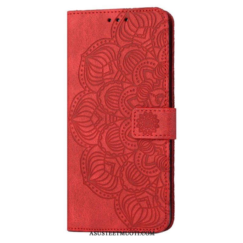 Flip Case Samsung Galaxy S23 Plus 5G Suojaketju Kuori Strappy Mandala