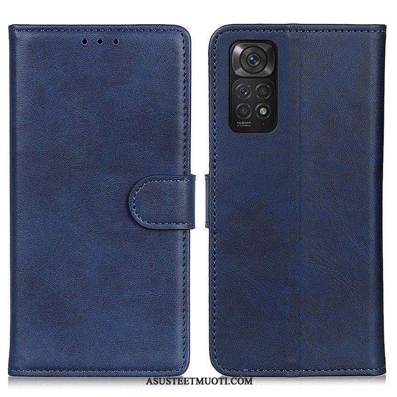 Flip Case Xiaomi Redmi Note 11 / 11S Retro Mattanahkaefekti