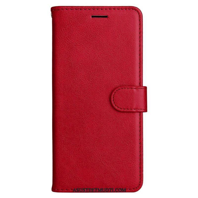 Flip Case Xiaomi Redmi Note 12 5G Suojaketju Kuori Tavallinen Hihnalla