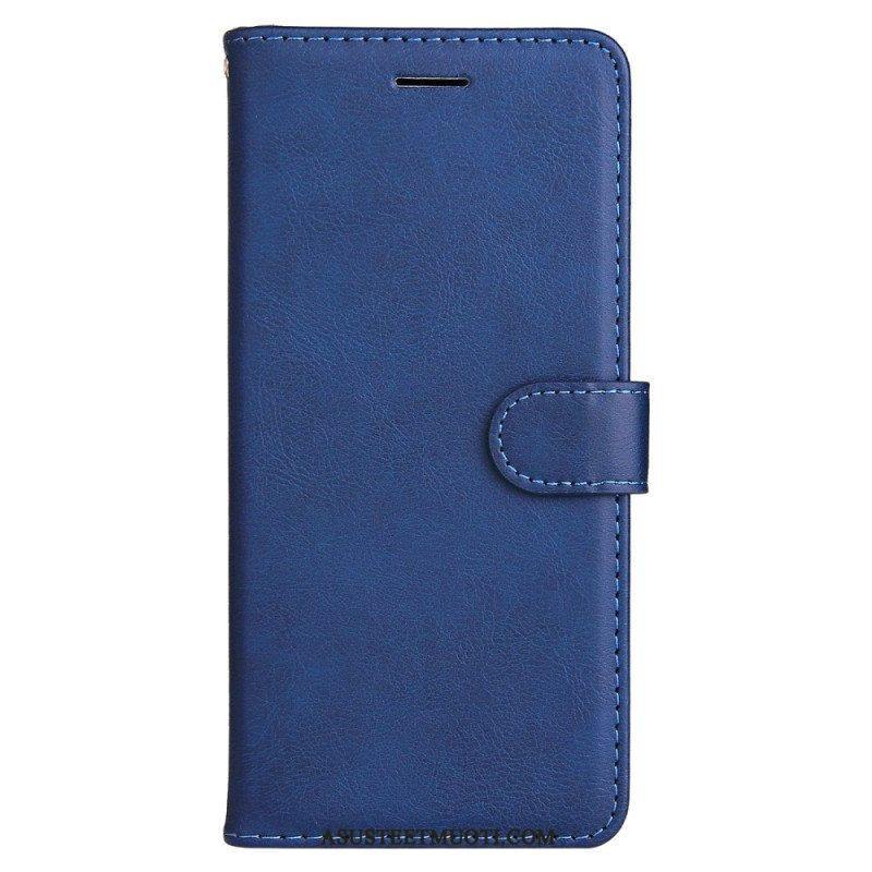 Flip Case Xiaomi Redmi Note 12 5G Suojaketju Kuori Tavallinen Hihnalla