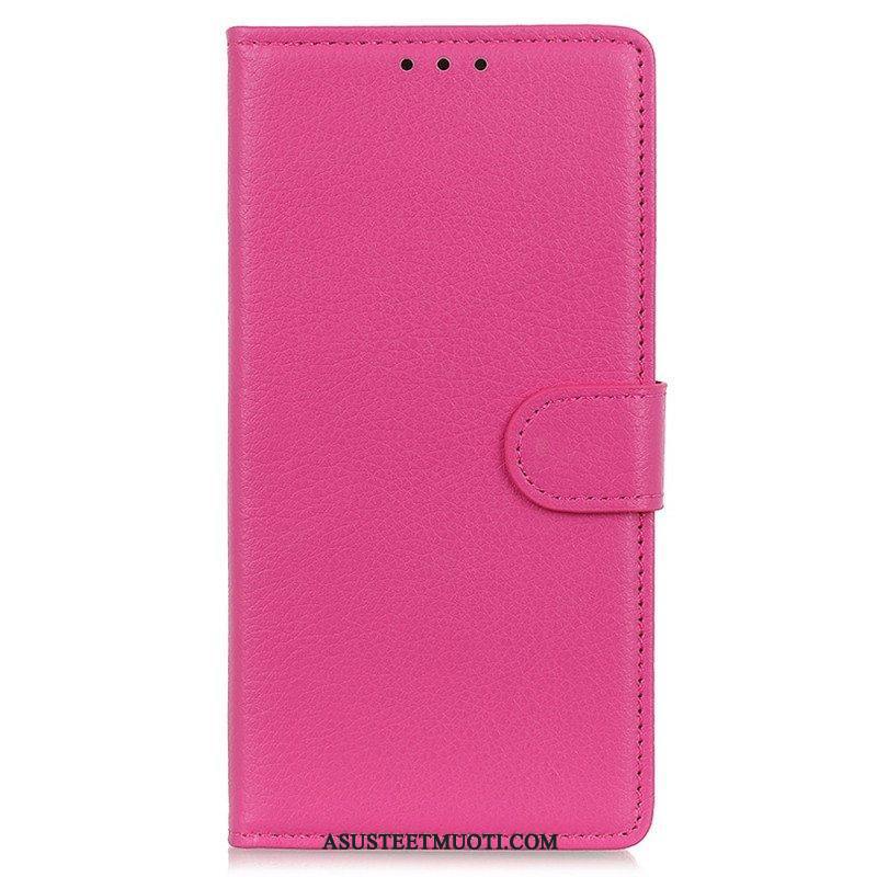 Kotelot Google Pixel 7 Perinteinen Litchi Faux Leather