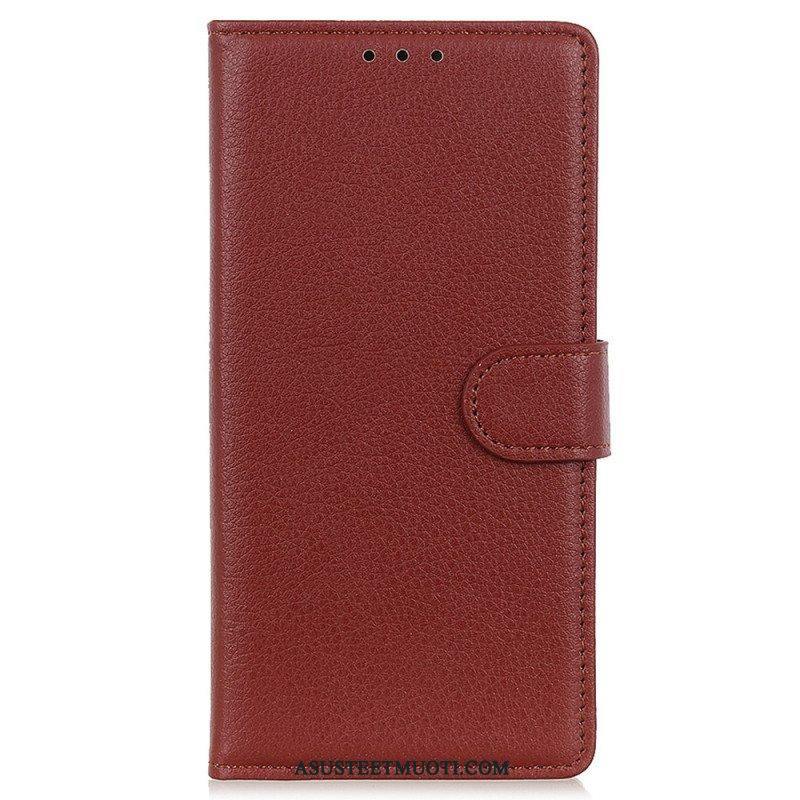 Kotelot Google Pixel 7 Perinteinen Litchi Faux Leather