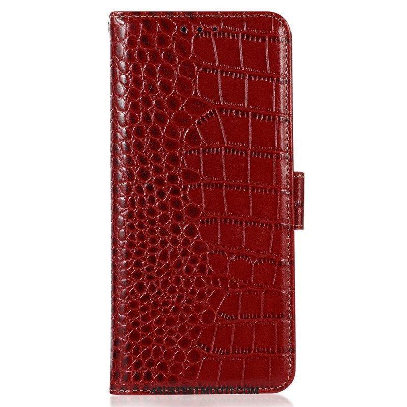 Kotelot Honor 70 Crocodile Style Rfid