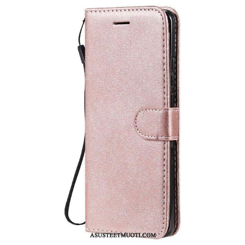 Kotelot Huawei P50 Pro Suojaketju Kuori Strappy Leather Effect