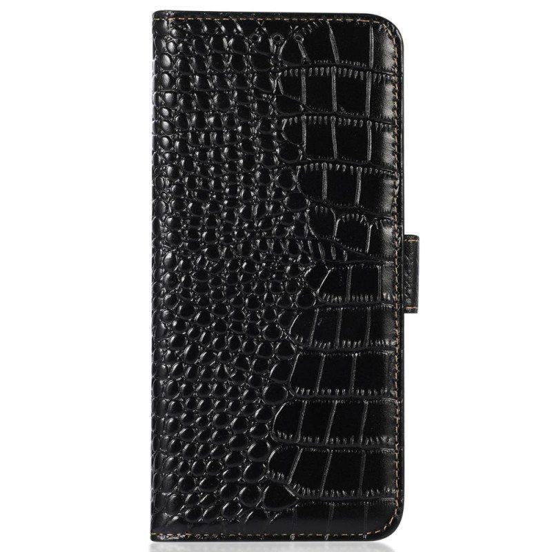 Kotelot Poco X5 5G Crocodile Style Rfid