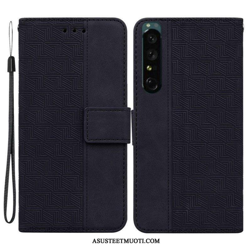 Kotelot Sony Xperia 1 IV Suojaketju Kuori Hihnallinen Kuvio