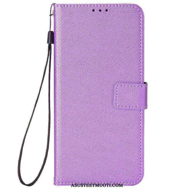 Kotelot Sony Xperia 10 IV Suojaketju Kuori Tyylikäs Strappy Faux Leather