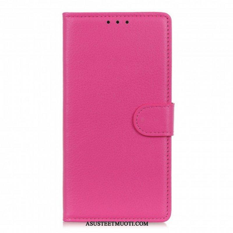 Kotelot Xiaomi Redmi Note 10 5G Perinteinen Litchi Faux Leather