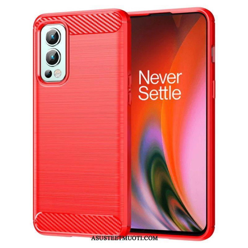 Kuori OnePlus Nord 2 5G Harjattua Hiilikuitua