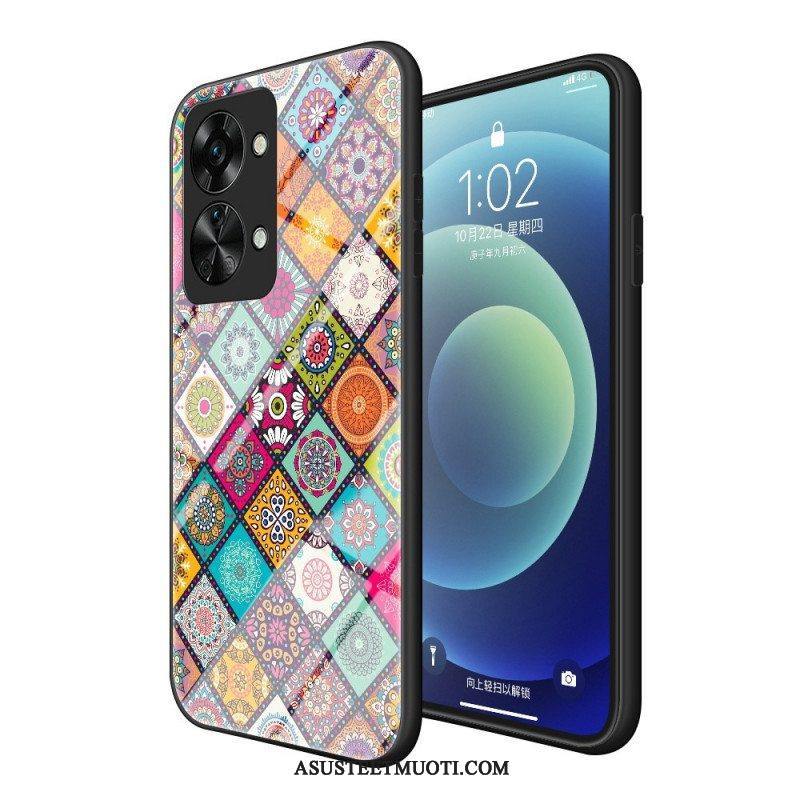 Kuori OnePlus Nord 2T 5G Patchwork Magneettipidike