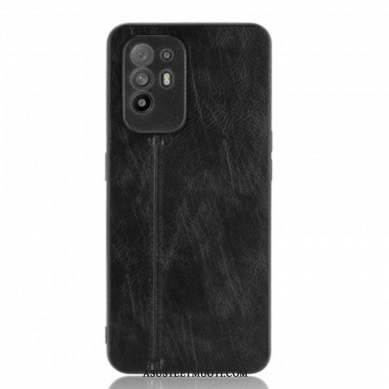 Kuori Oppo A94 5G Couture-nahkaefekti