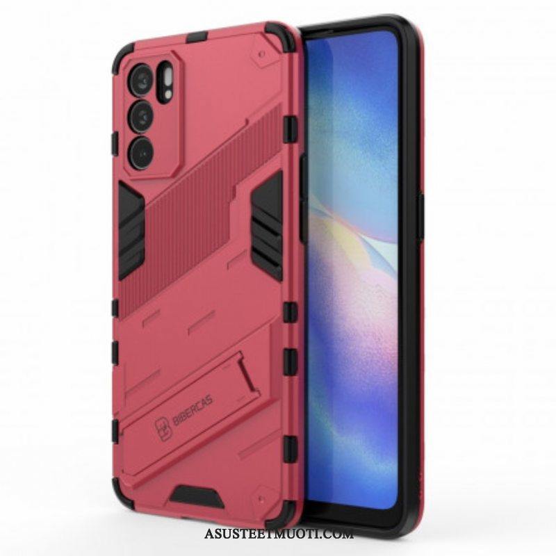 Kuori Oppo Reno 6 5G Hands-free-kaksiasentoinen Irrotettava Teline