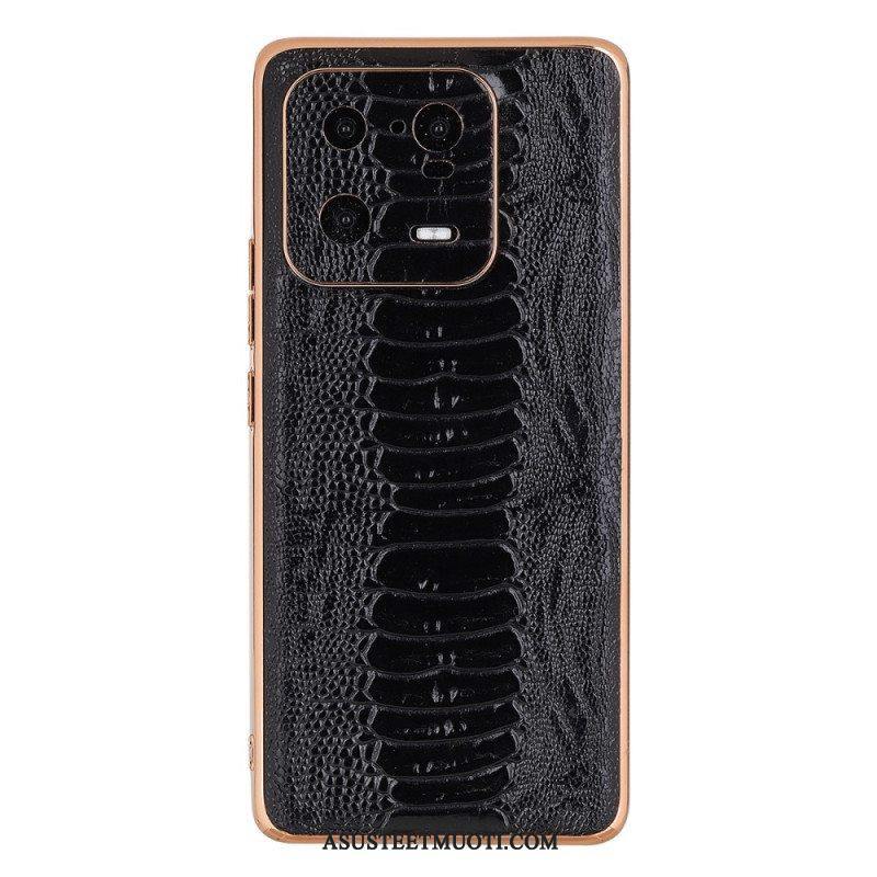 Kuori Xiaomi 13 Pro Crocodile Style Aitoa Nahkaa