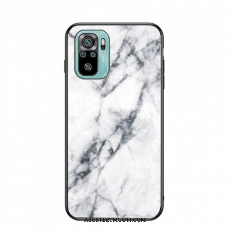 Kuori Xiaomi Redmi Note 10 / 10S Tempered Glass Marble Colors