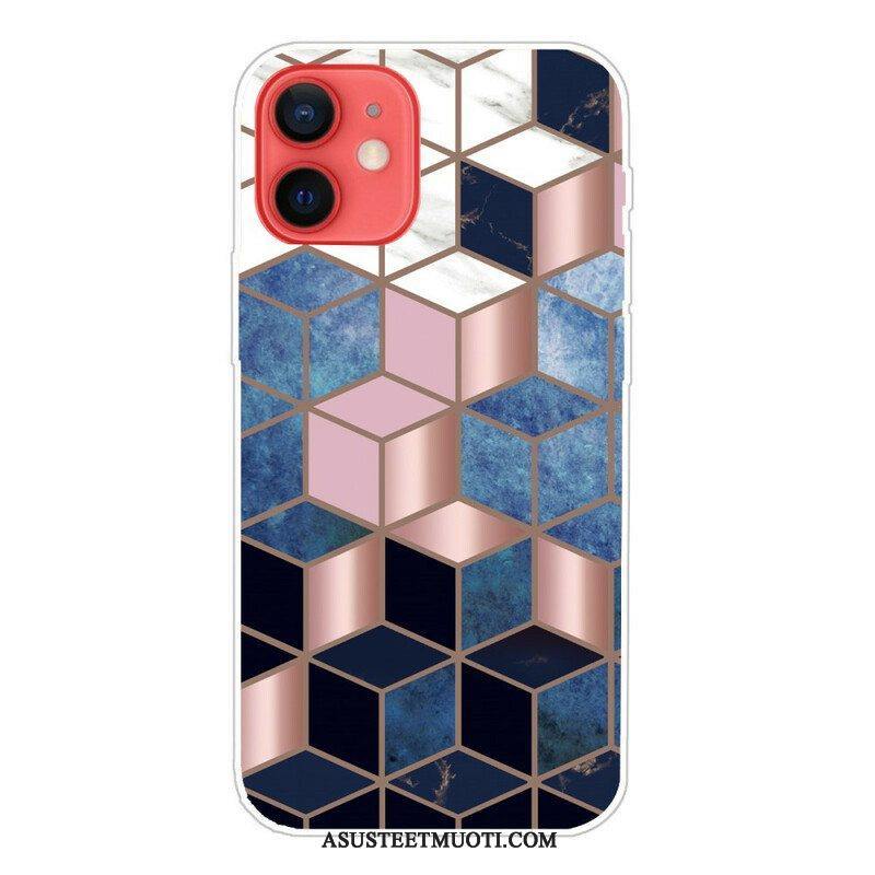 Kuori iPhone 13 Mini Decline Geometric Marble