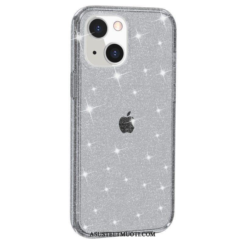 Kuori iPhone 15 Läpinäkyvä Glitter