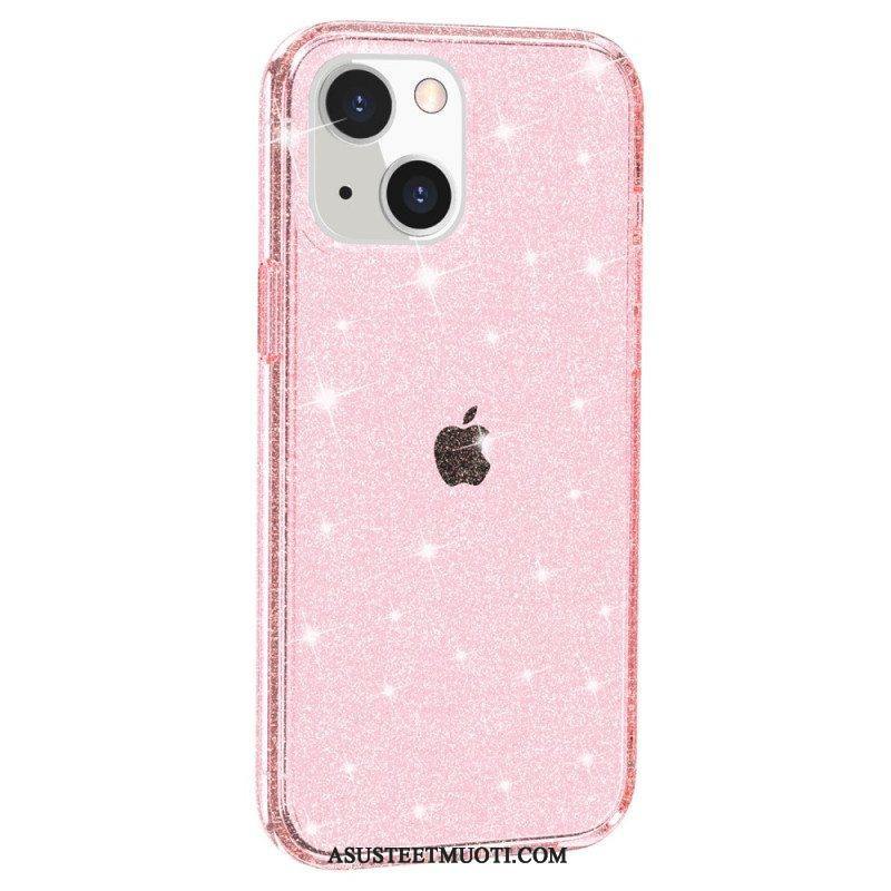 Kuori iPhone 15 Plus Läpinäkyvä Glitter