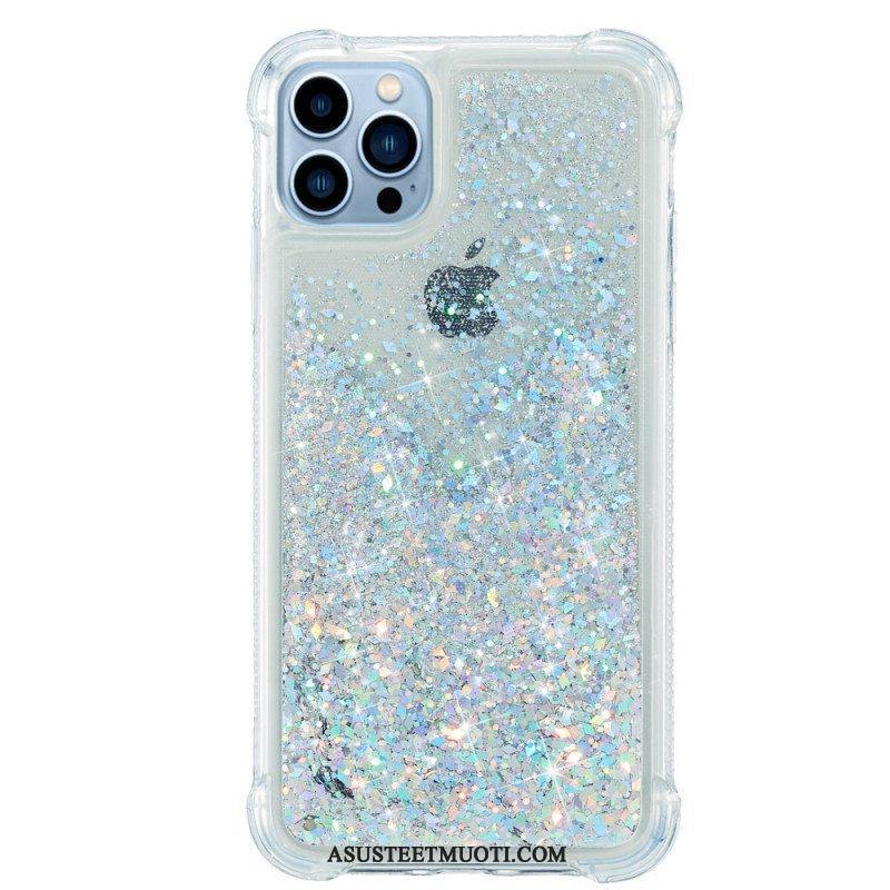 Kuori iPhone 15 Pro Glitteriä