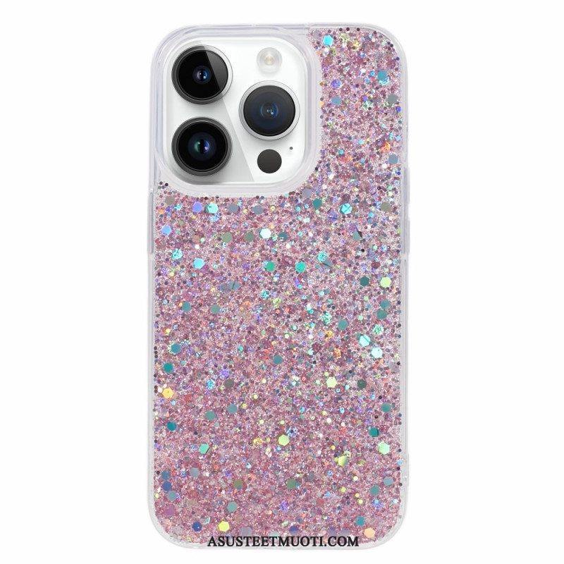 Kuori iPhone 15 Pro Pelkkää Glitteriä