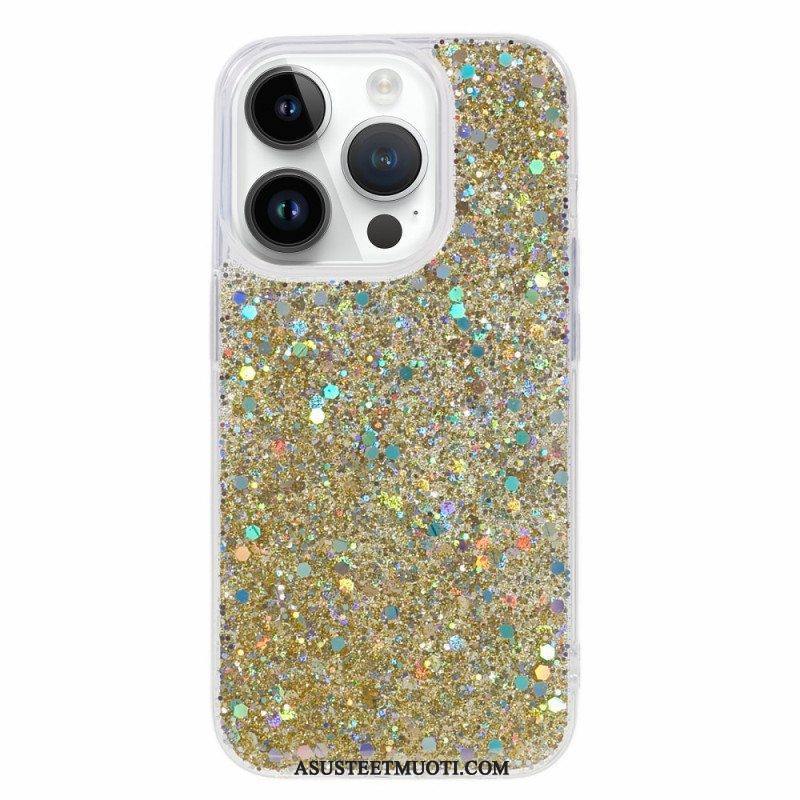 Kuori iPhone 15 Pro Pelkkää Glitteriä