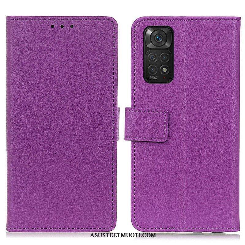 Nahkakotelo Xiaomi Redmi Note 11 / 11S Premium Lychee Faux Leather