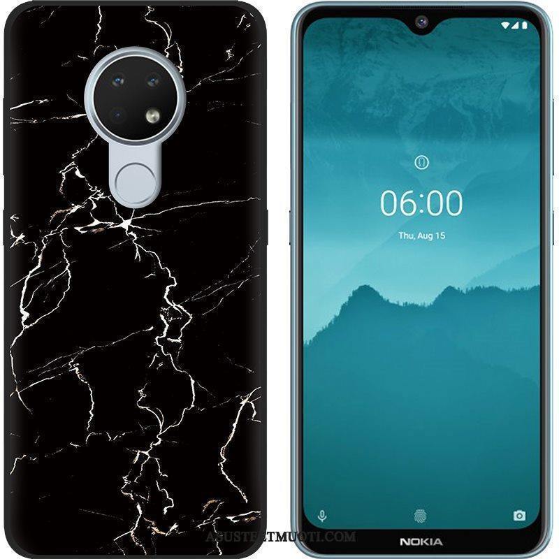 Nokia 6.2 Kuori Kuoret Violetti Maalaus Luova Musta Pehmeä Neste