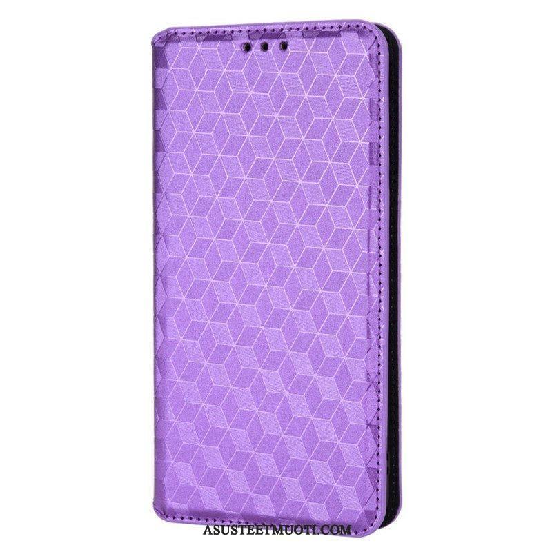 Puhelinkuoret Oppo Find X5 Pro Kotelot Flip 3d Diamond Leather Effect