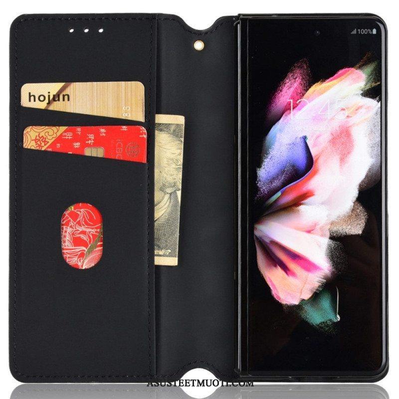 Puhelinkuoret Samsung Galaxy Z Fold 4 Kotelot Flip 3d Kuutio