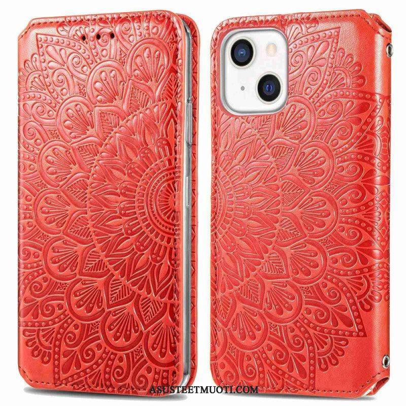 Puhelinkuoret iPhone 14 Plus Kotelot Flip Mandala