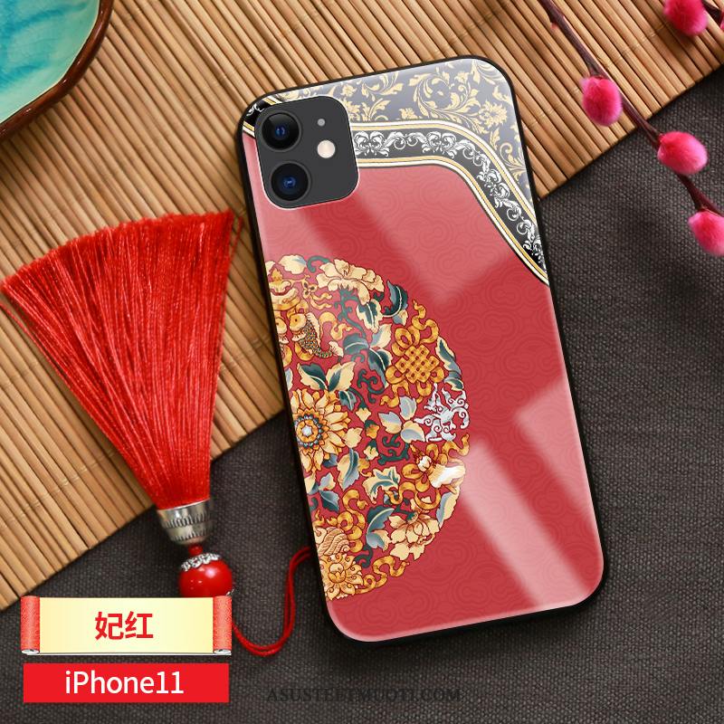 iPhone 11 Kuori Kuoret Net Red Murtumaton Persoonallisuus Lasi Uusi